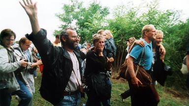 Massenflucht von DDR-Bürgern nach Österreich