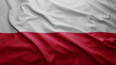 Wehende Flagge von Polen