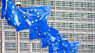 wehende flaggen der eu