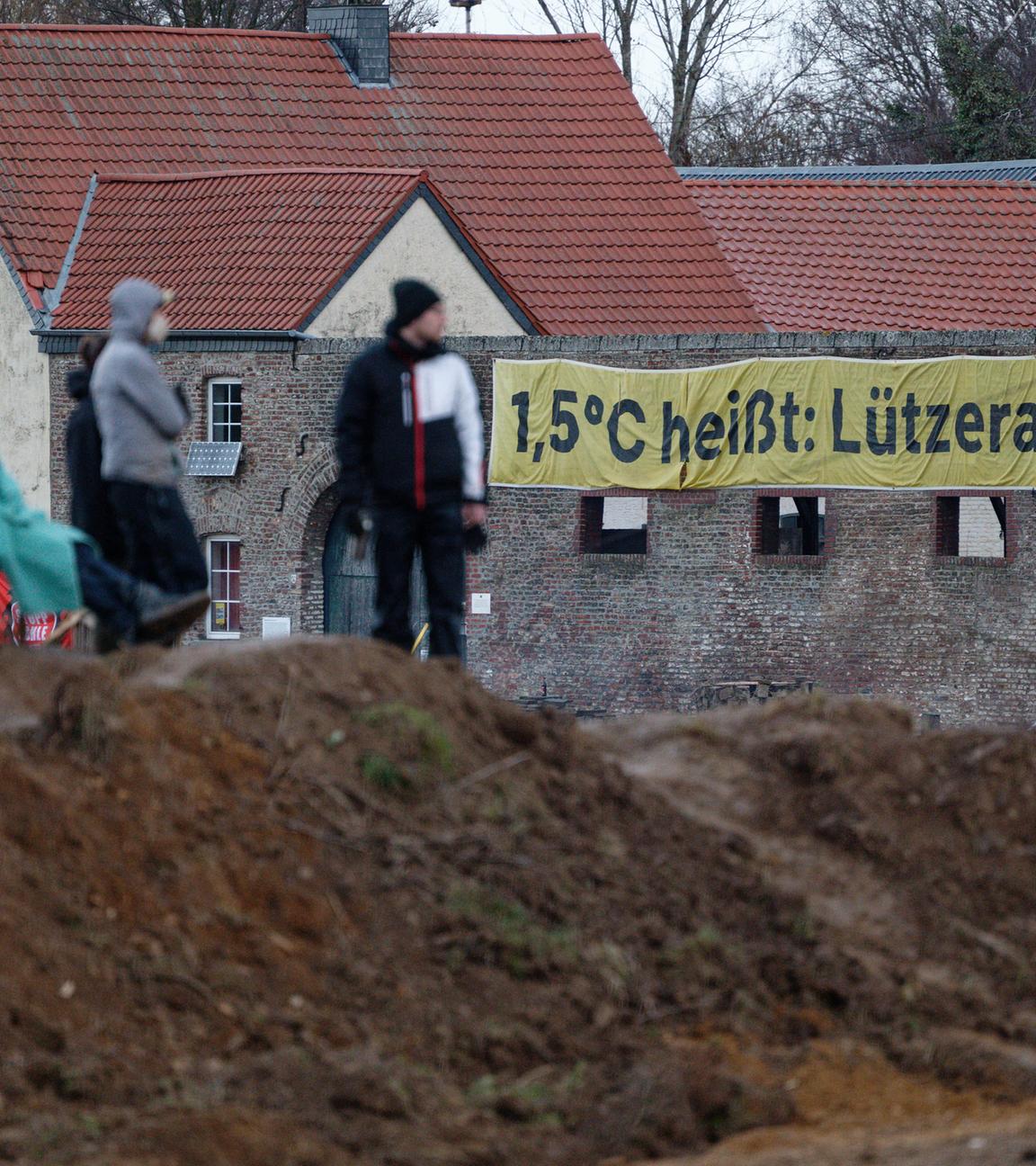 Vor der erwarteten Räumung des Braunkohledorfes Lützerath