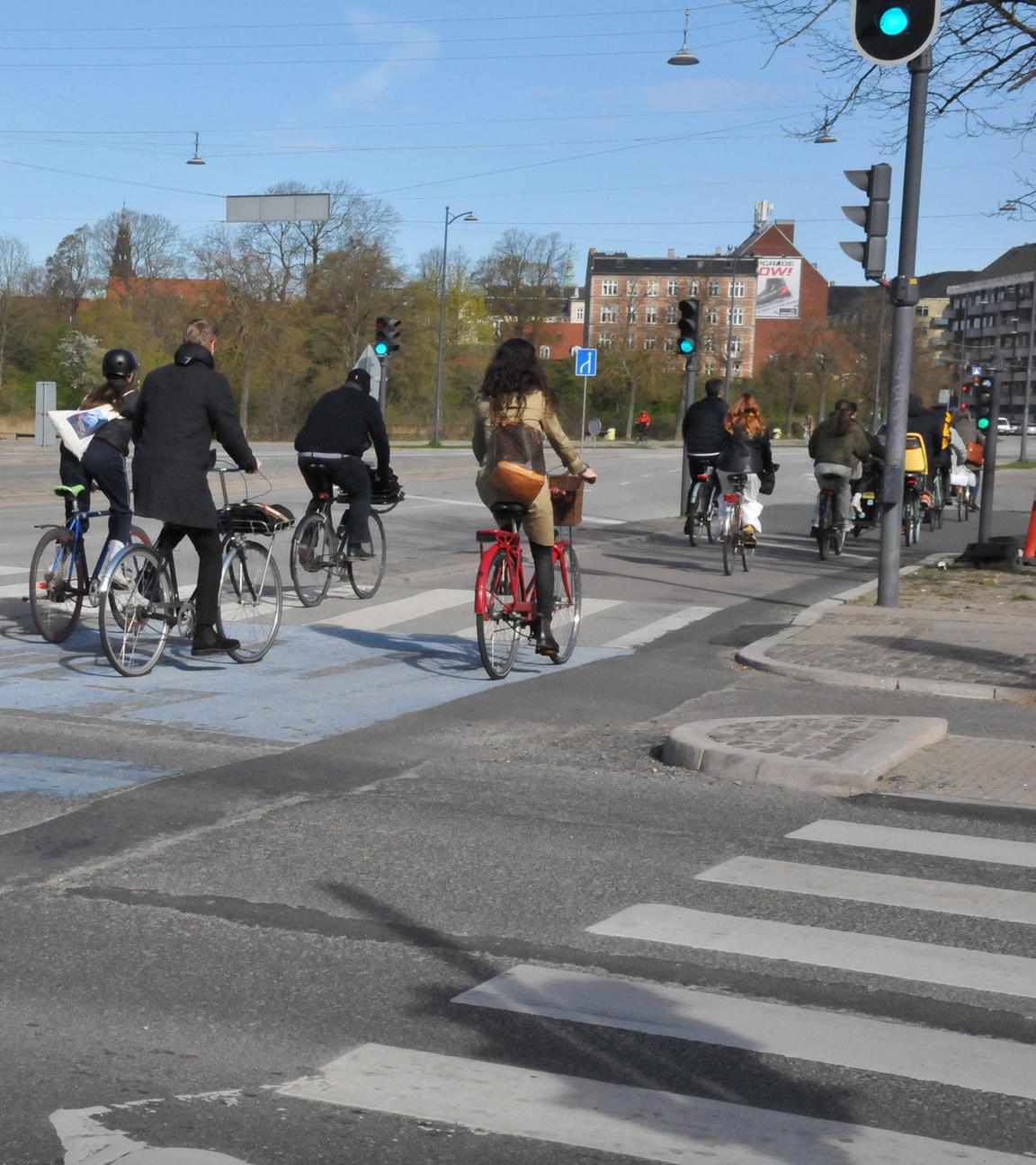Radfahrerinnen in Kopenhagen