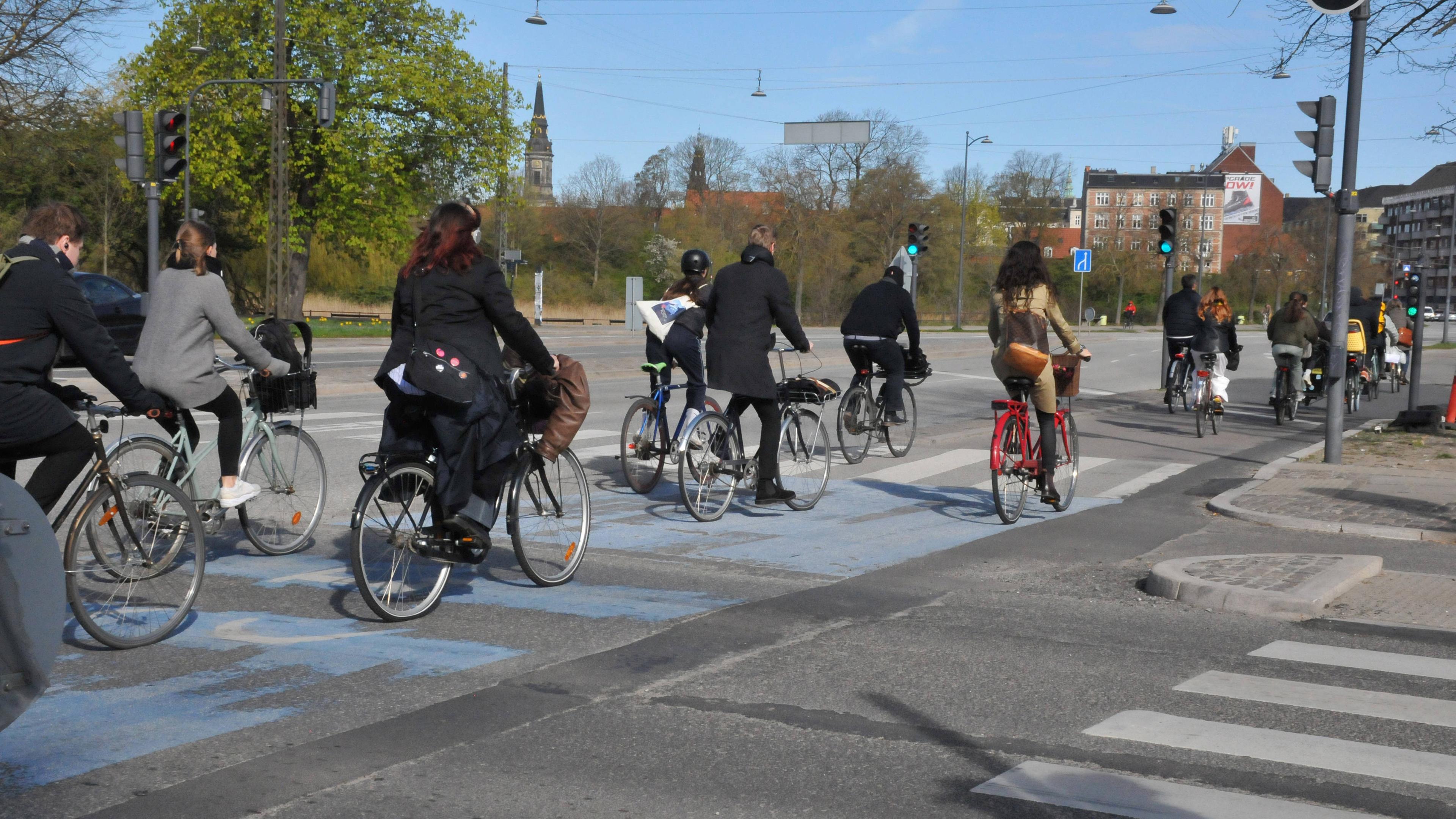 Radfahrerinnen in Kopenhagen