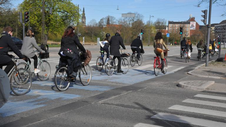 Radfahrerinnen in Kopenhagen
