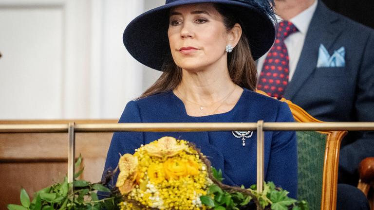 Danish royal family visits the Parliament in Copenhagen