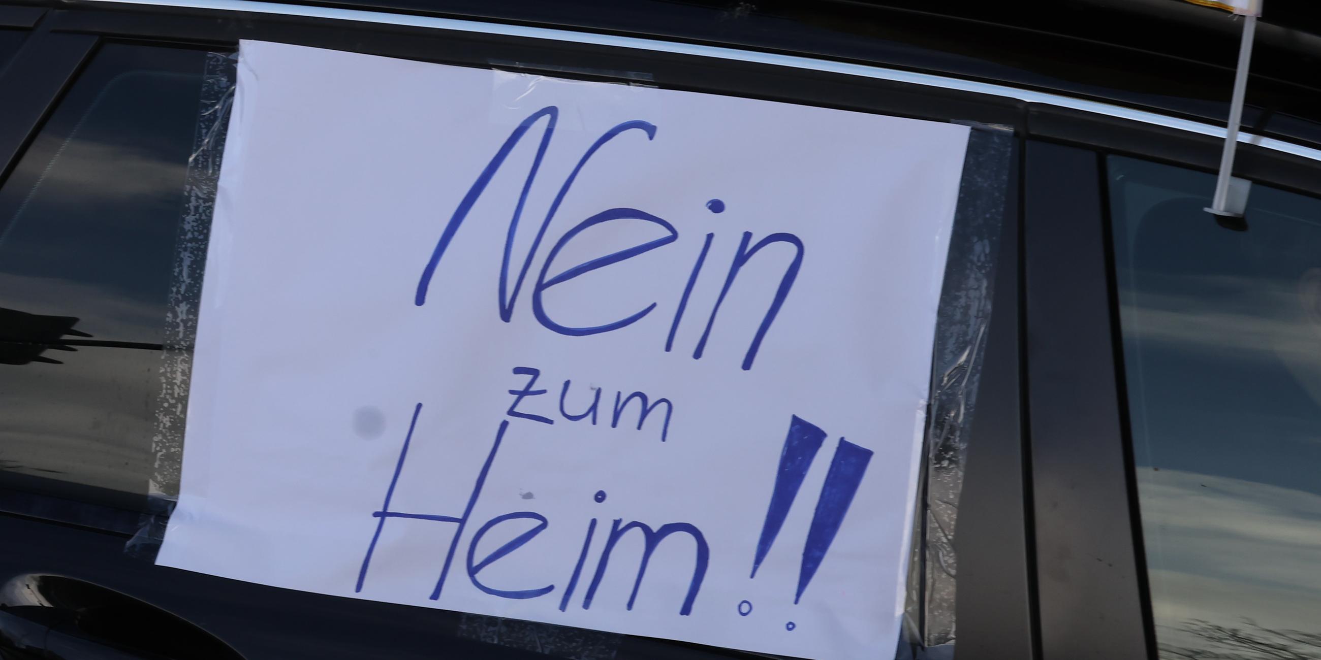 Polizeieinsatz an geplantem Flüchtlingsheim