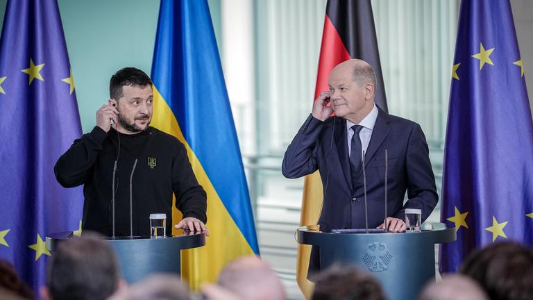 Bundeskanzler Scholz trifft Präsident Selenskyj