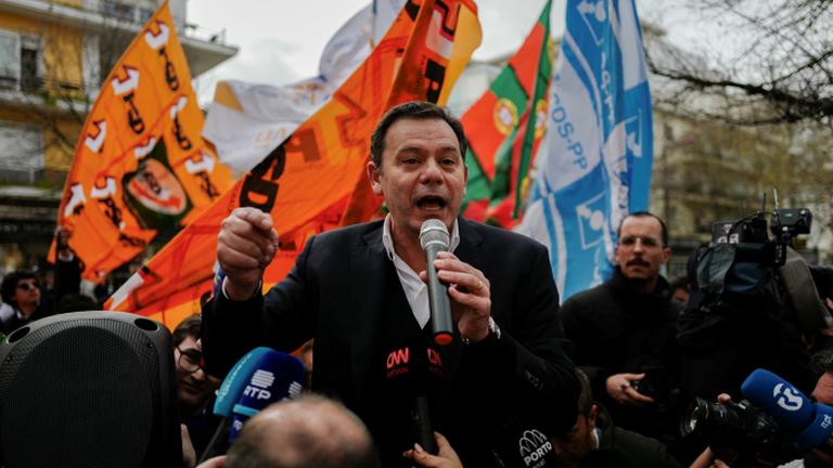 Social Democratic (PSD) and Democratic Aliance (AD) leader Luis Montenegro campaign ahead of the snap elections  *