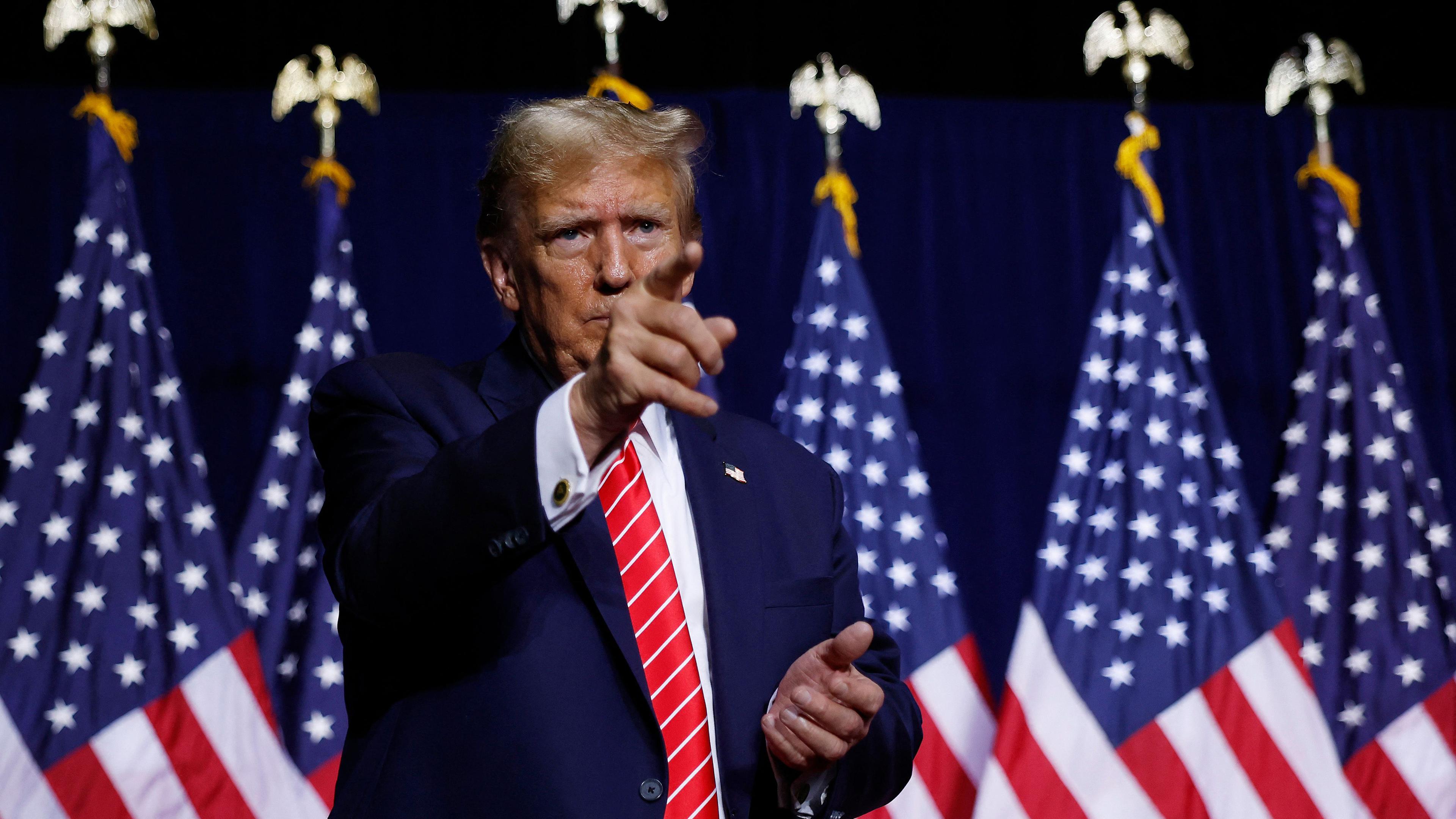 Donald Trump Holds Campaign Rally In Rome, GA