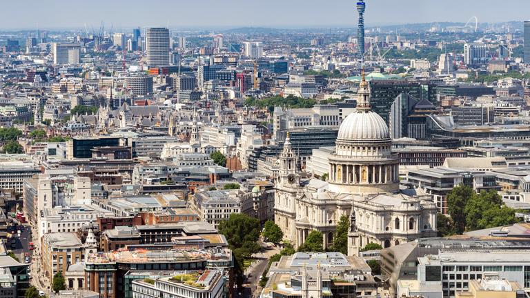 Stadtansicht von London mit Saint Paul's Cathedral