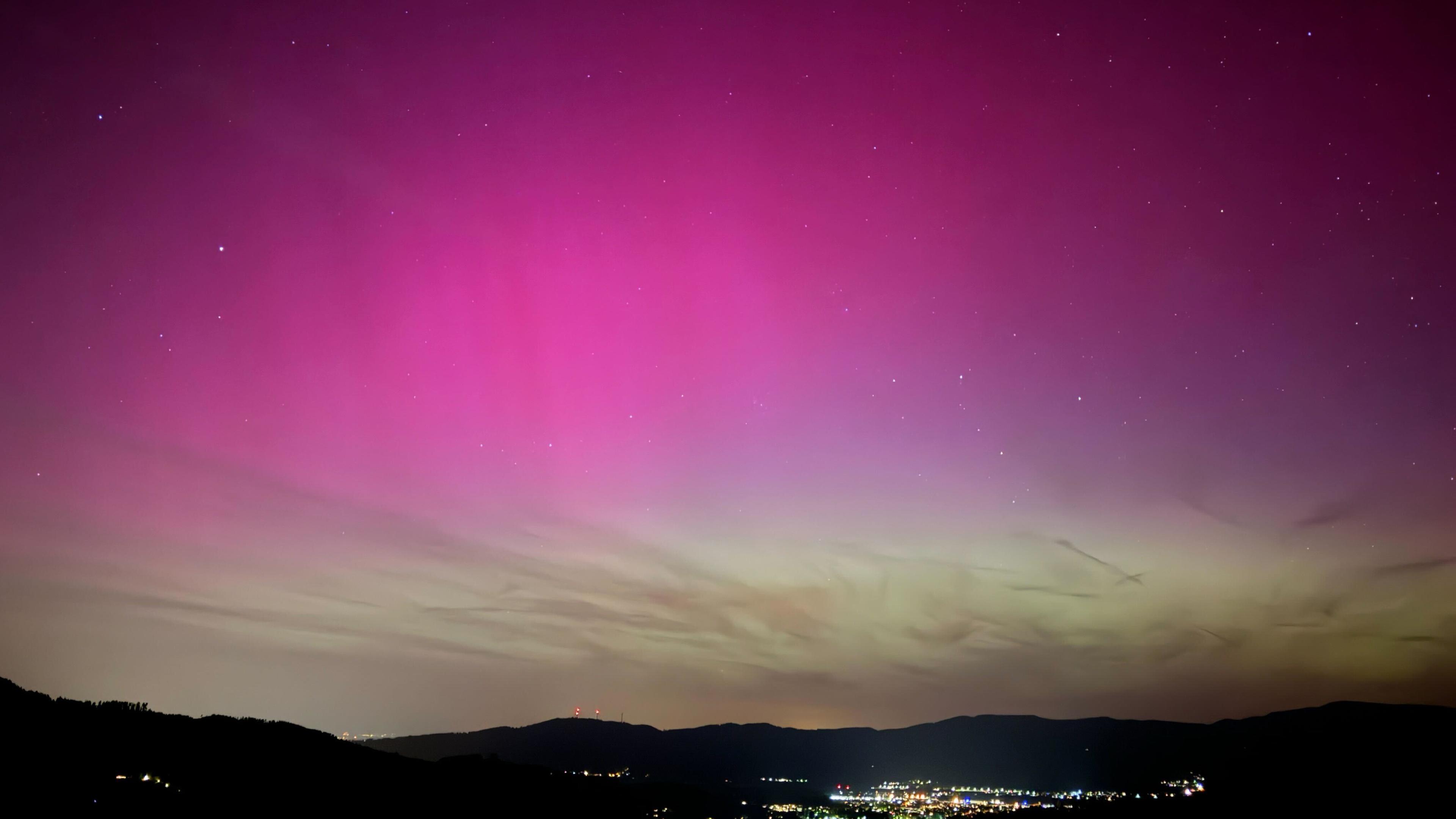 Polarlichter über Baden-Württemberg
