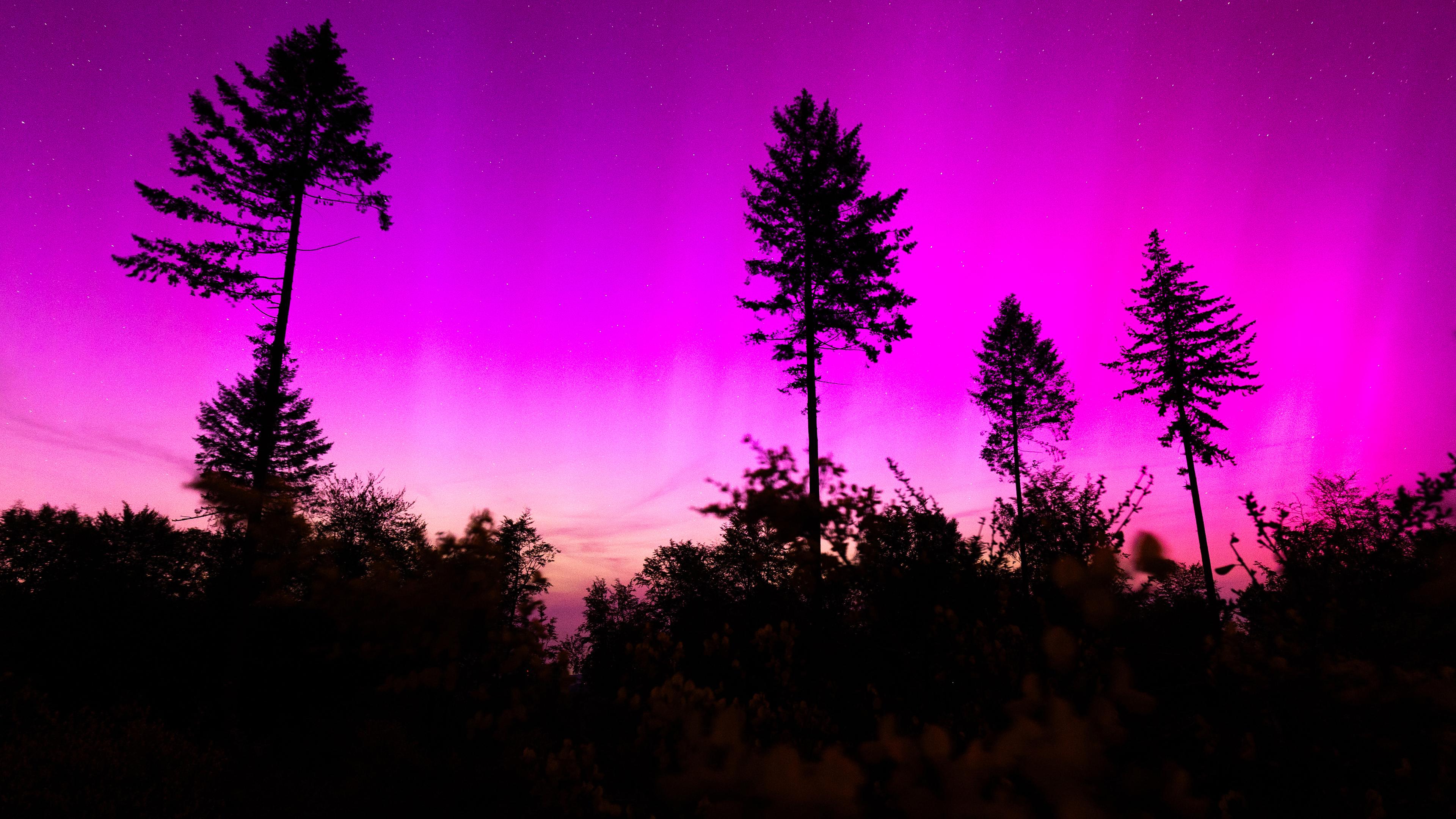 Polarlichter über Hessen