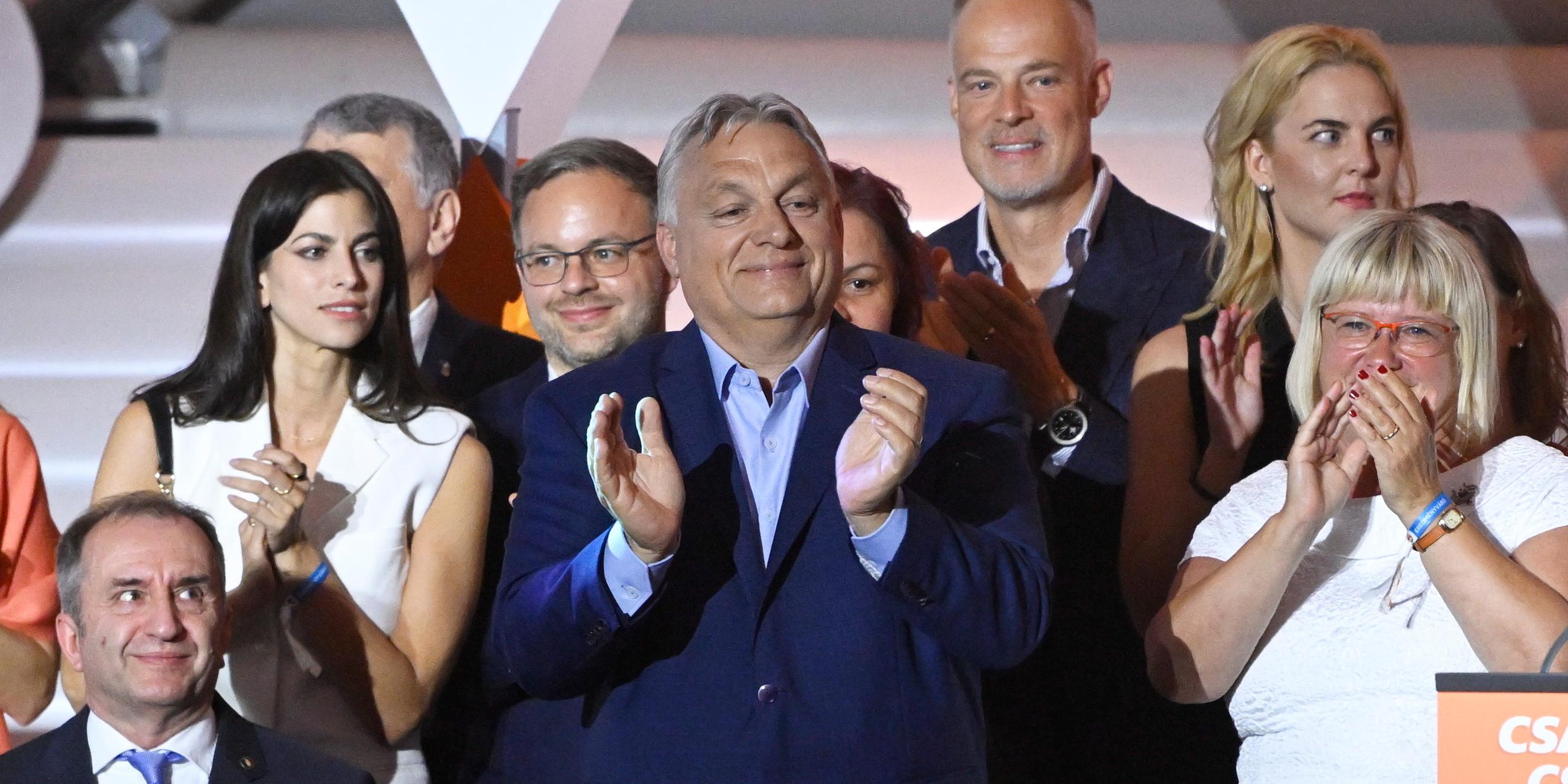 Election night of the governing Fidesz party