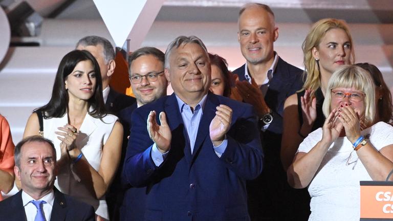 Election night of the governing Fidesz party