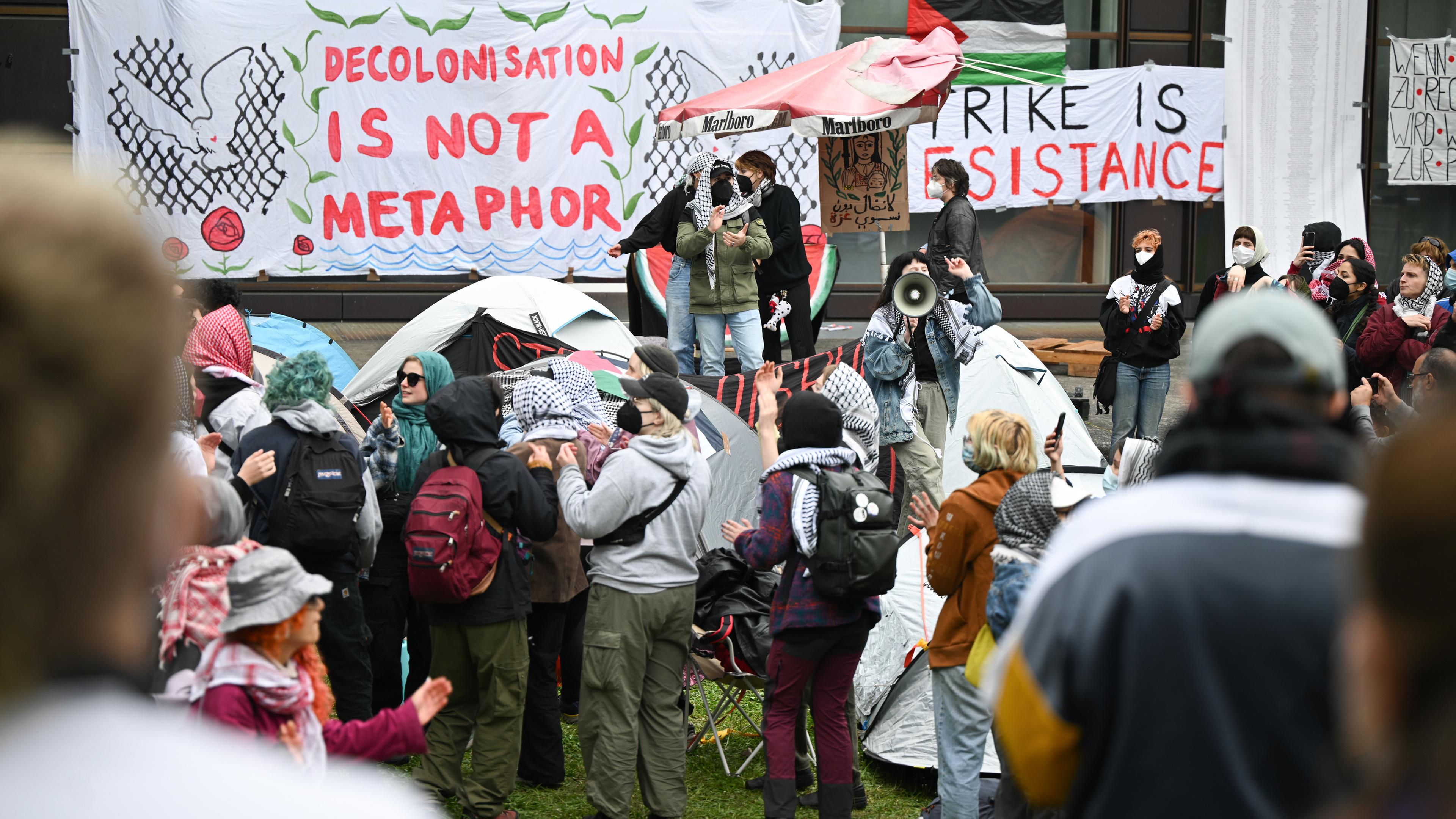 Protest Freie Universität Berlin