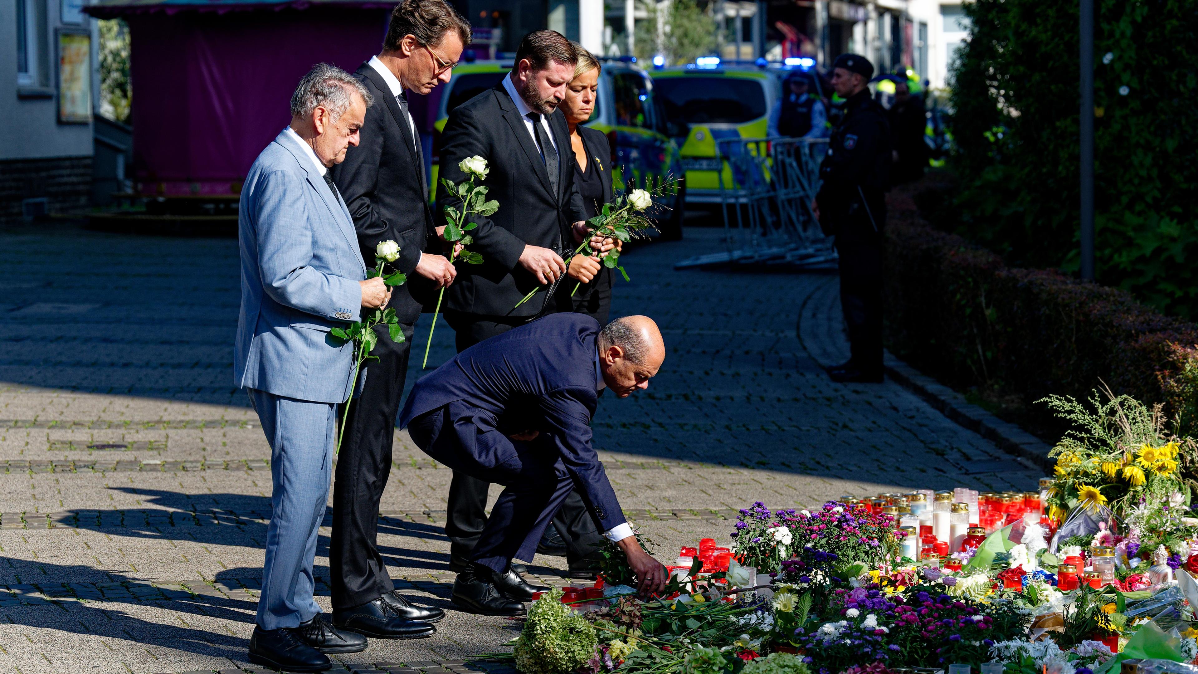 Nach der Messerattacke auf dem Solinger Stadtfest - Scholz-Besuch