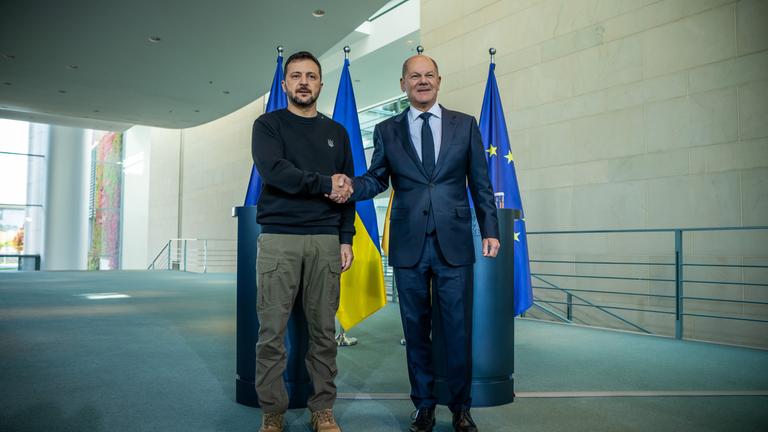 Ukrainischer Präsident Selenskyj in Berlin