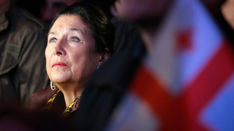 Vor Parlamentswahl in Georgien: Demonstration