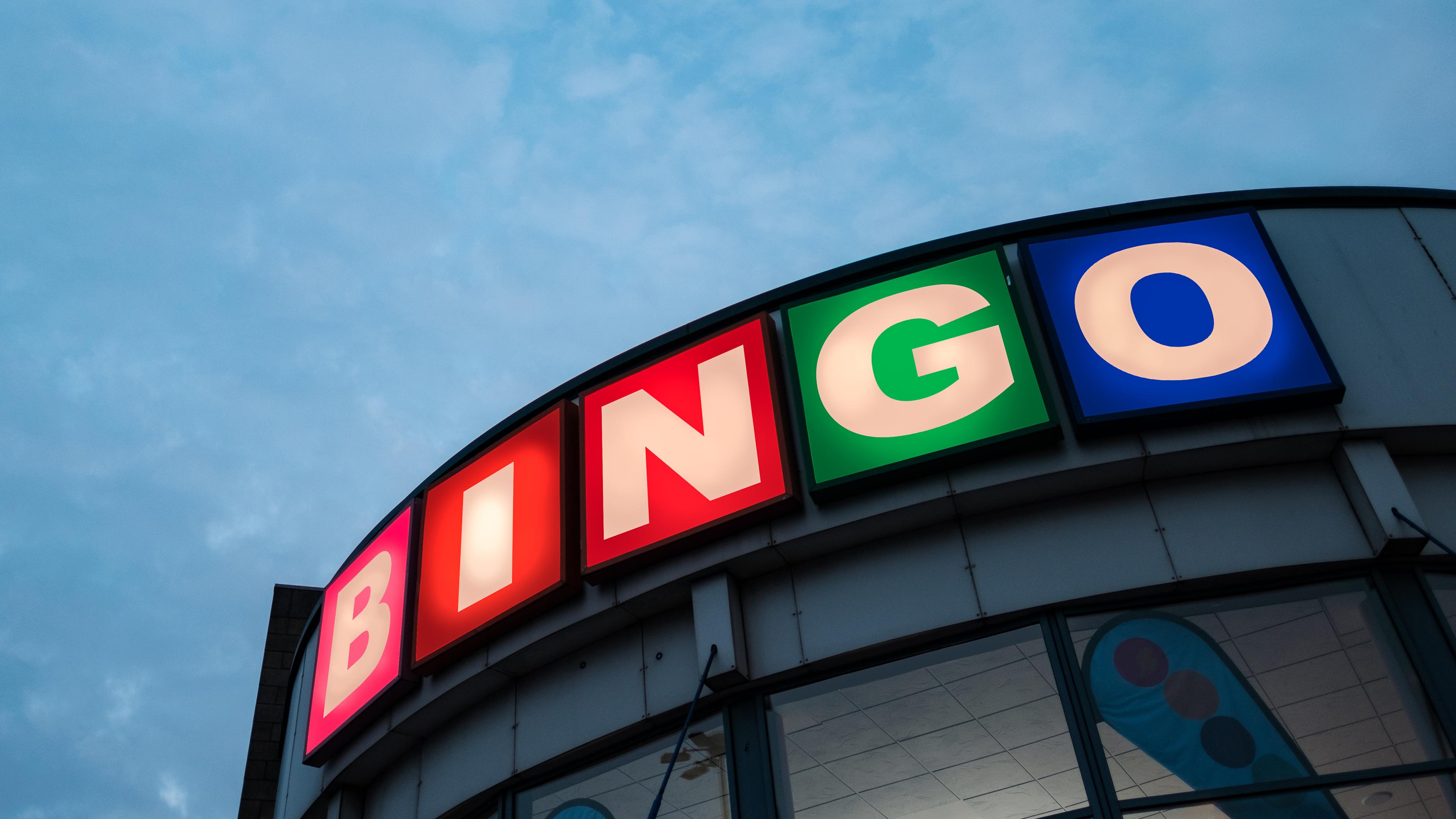 Bingo Halle Zeichen im Vereinigten Königreich