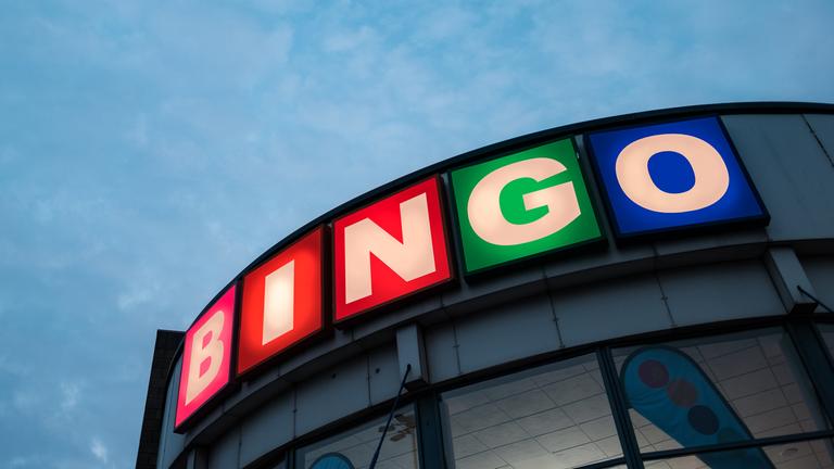 Bingo Halle Zeichen im Vereinigten Königreich