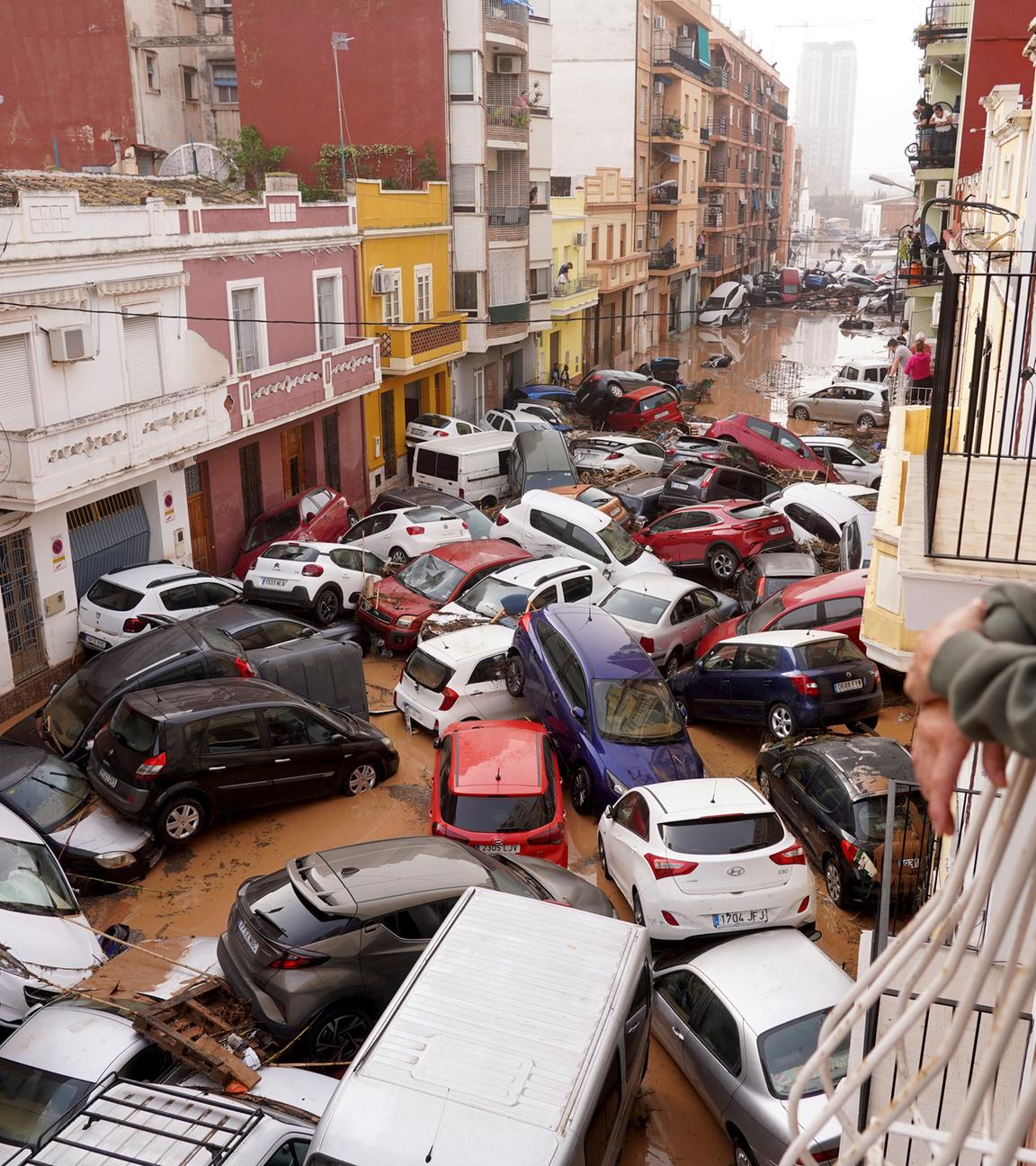 Schäden nach Flutkatastrophe in Valencia