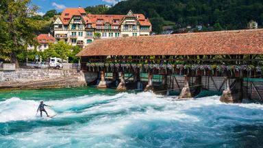 Gedeckte Brücke in Thun