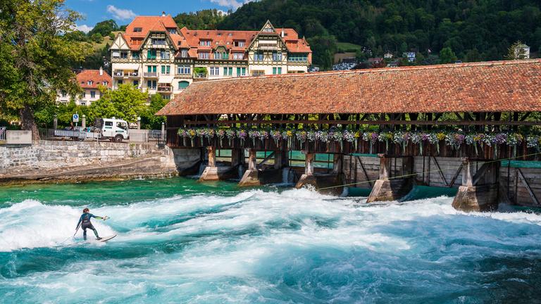 Gedeckte Brücke in Thun