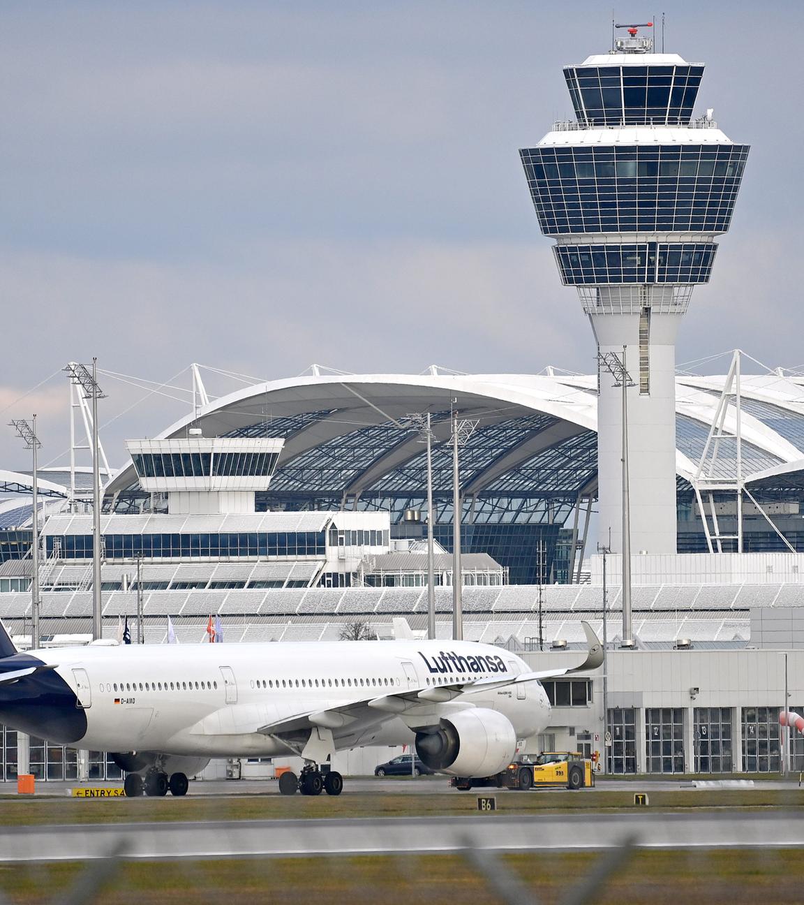 Airbus A350 am Flughafen München