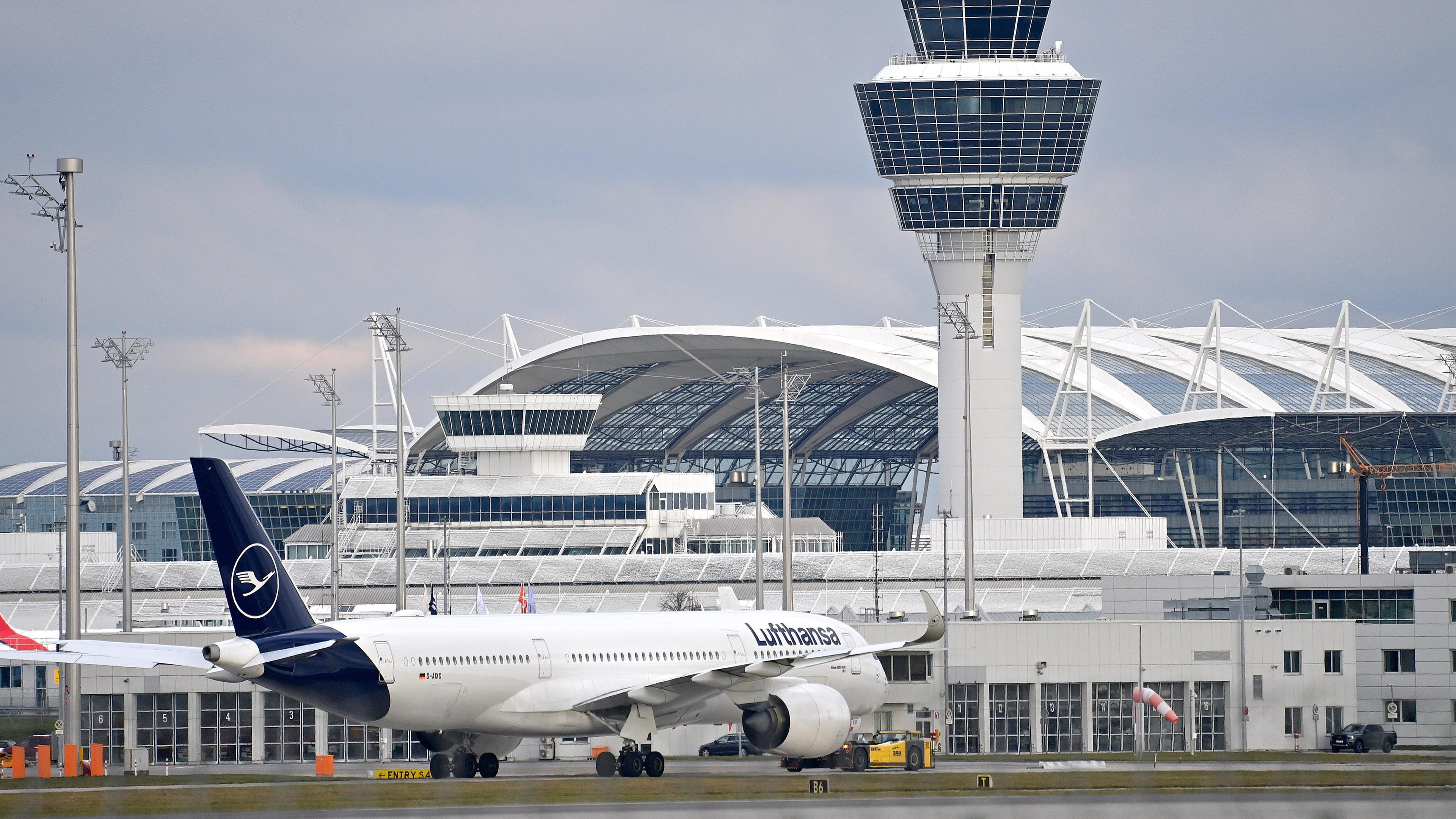 Airbus A350 am Flughafen München