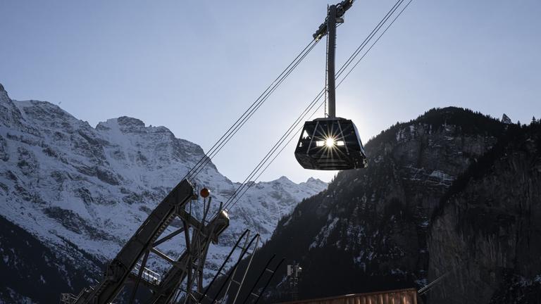 The world's steepest aerial tramway was inaugurated in Switzerland