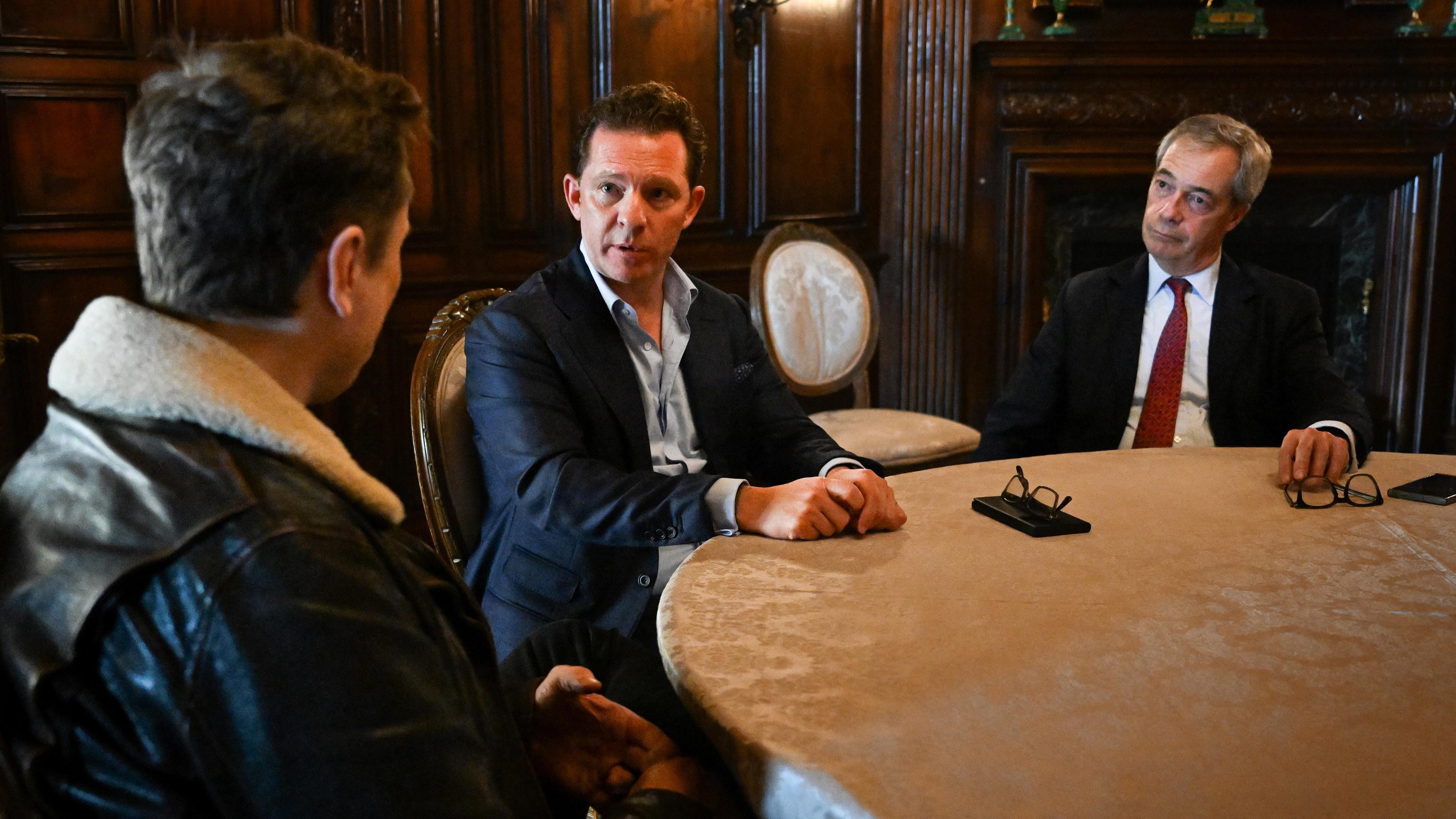 Nick Candy, Elon Musk und Nigel Farage