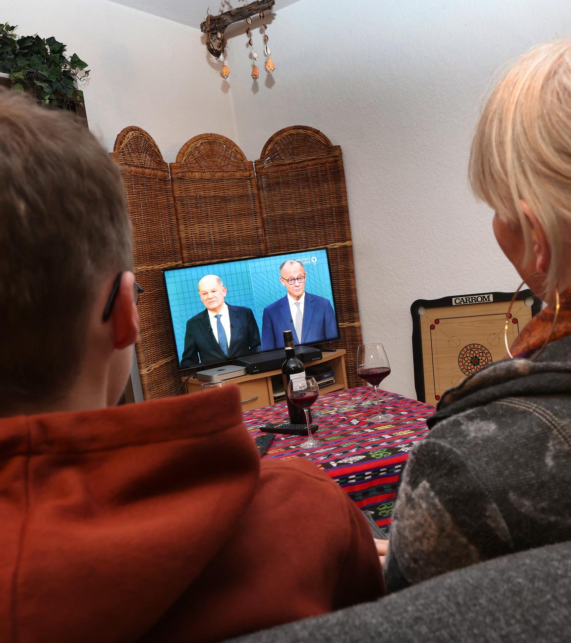 Scholz und Merz im TV-Duell