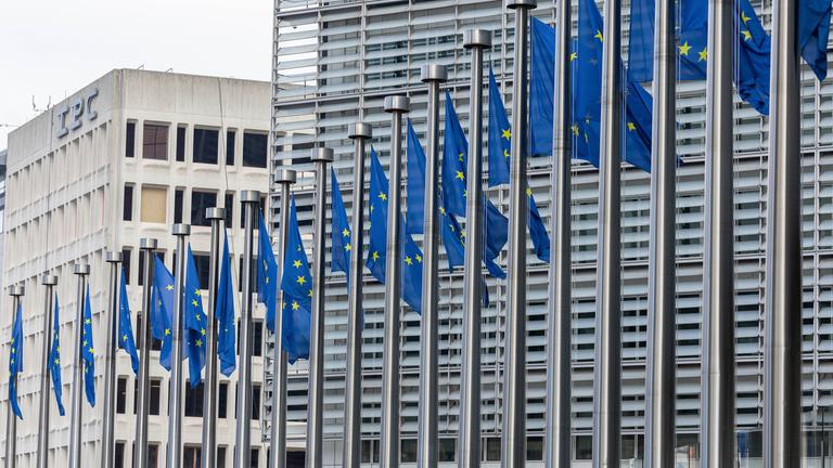 Europaviertel in Brüssel mit den verschiedenen europäischen Institutionen