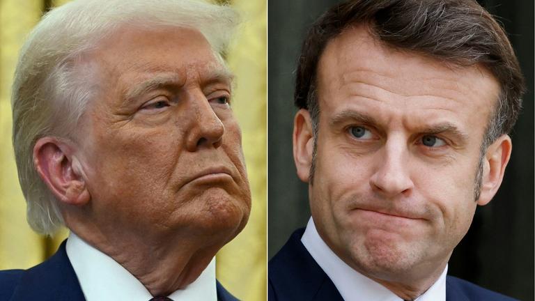 COMBO-US-FRANCE-POLITICS-DIPLOMACY-TRUMP-MACRON