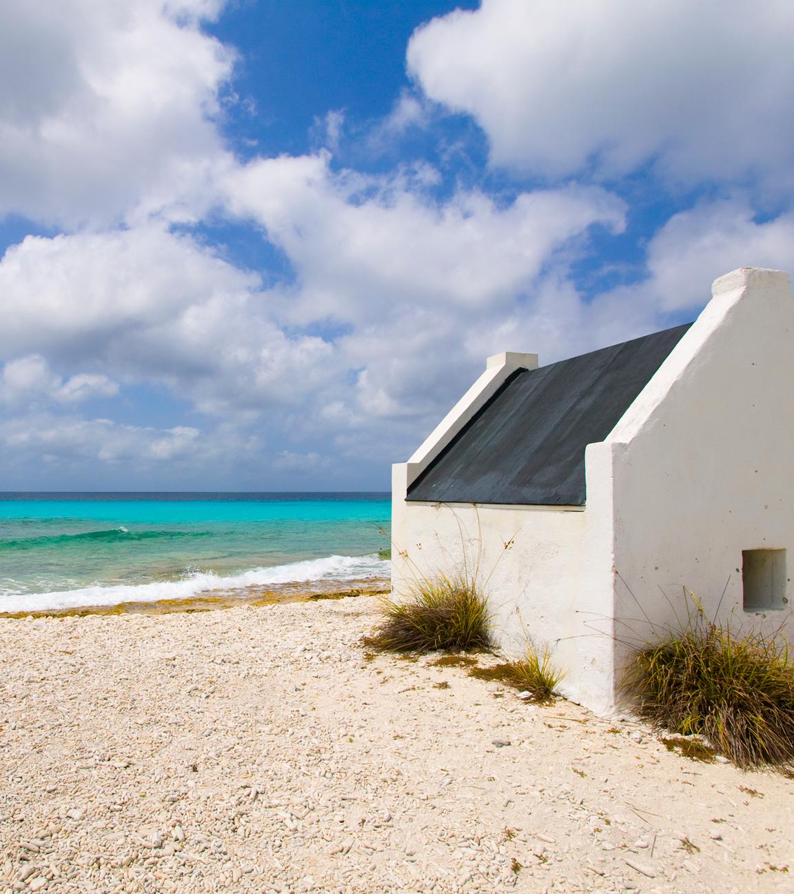 Kleine Hütte am Strand von Bonaire
