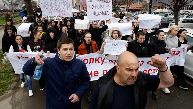 Nach Nachtklub-Brand in Nordmazedonien