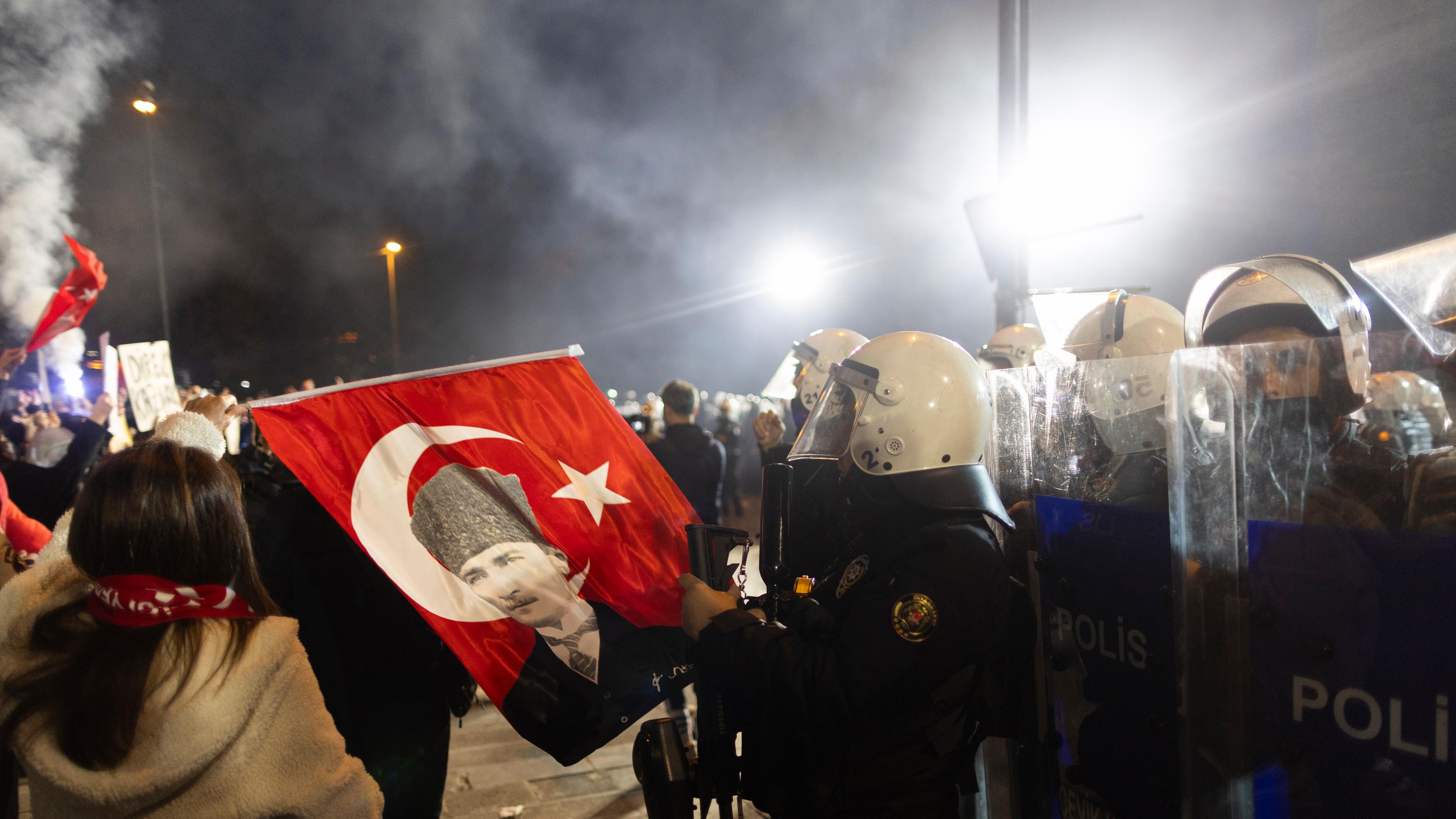 Protest against detained Istanbul mayor Imamoglu 