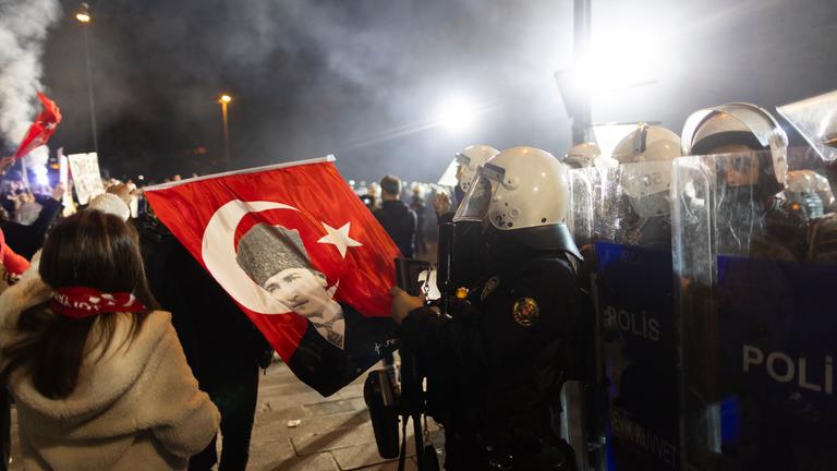 Protest against detained Istanbul mayor Imamoglu 