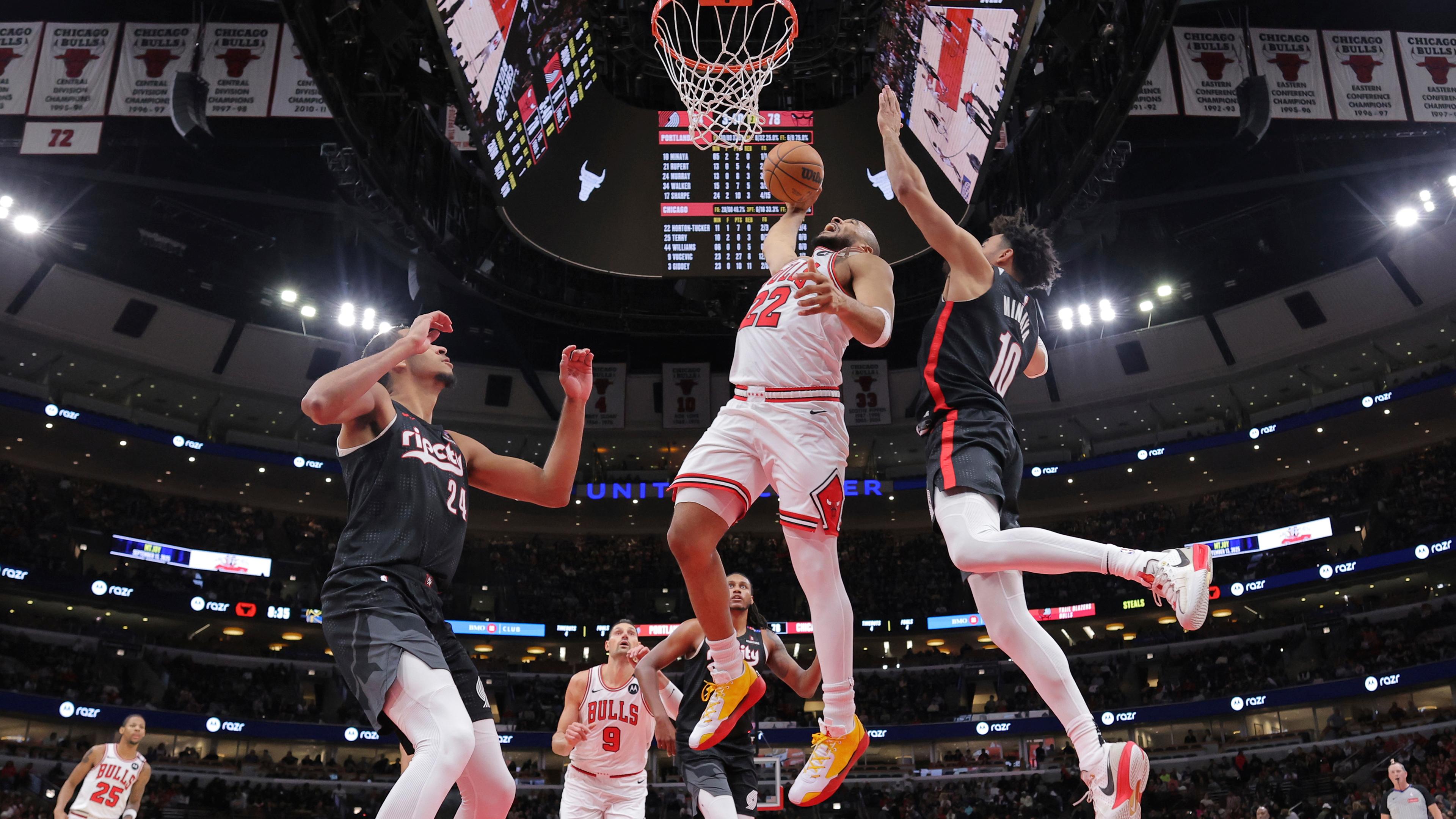 Trail Blazers Bulls Basketball