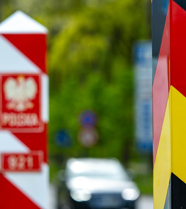 Grenzkontrollen Bundespolizei - Grenze zu Polen