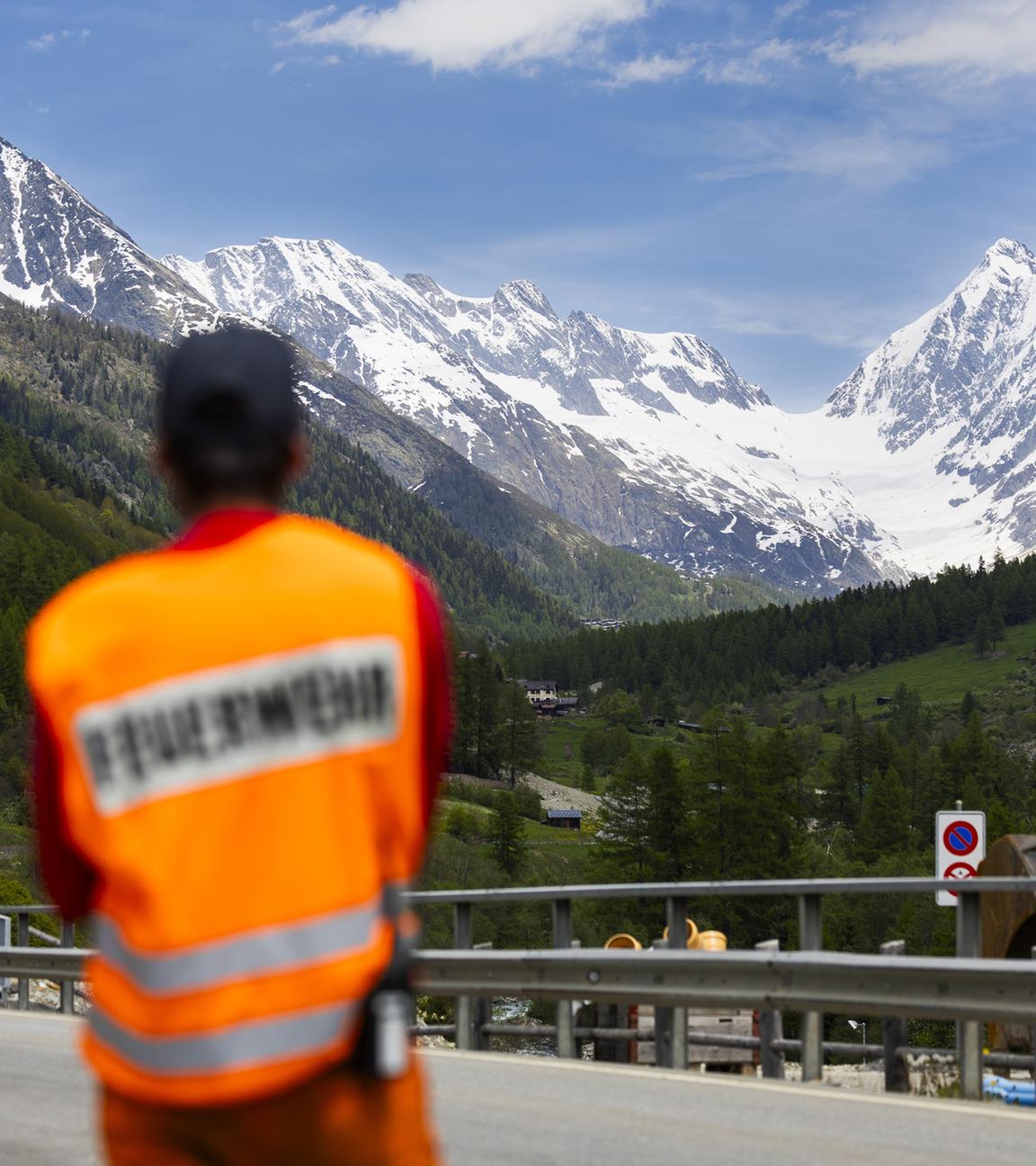 The village of Blatten VS in the Loetschental valley evacuated due to the risk of a rockfall