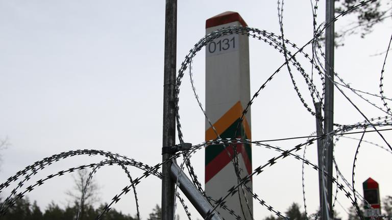 Grenze zwischen Litauen und Belarus