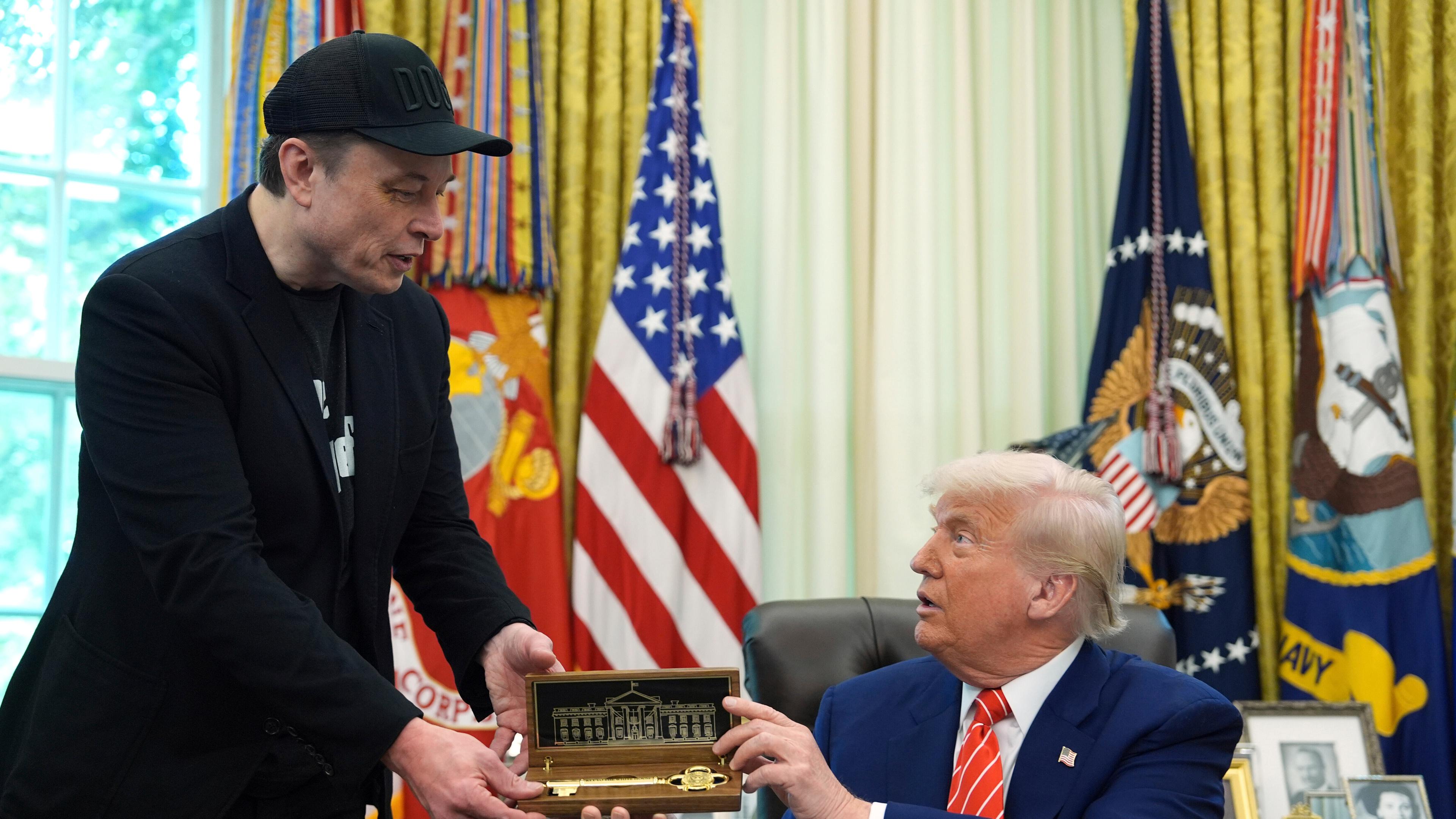 Trump verabschiedet Musk auf gemeinsamer Pressekonferenz