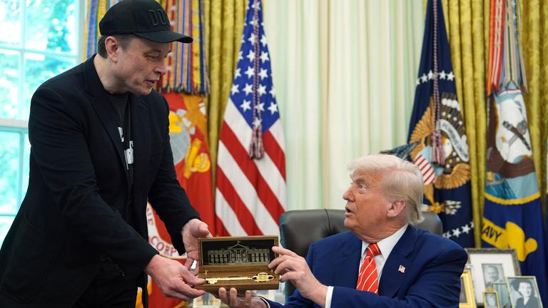 Trump verabschiedet Musk auf gemeinsamer Pressekonferenz