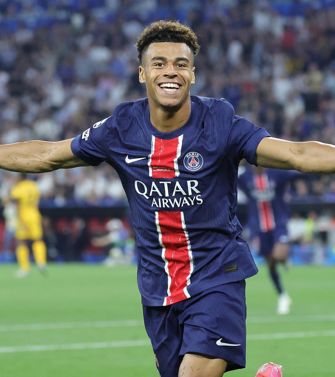 firo :  31.05.2025, Fussball: Champions League Finale Final PSG Paris St.Germain - Inter Mailand  Paris Saint-Germain and FC Int