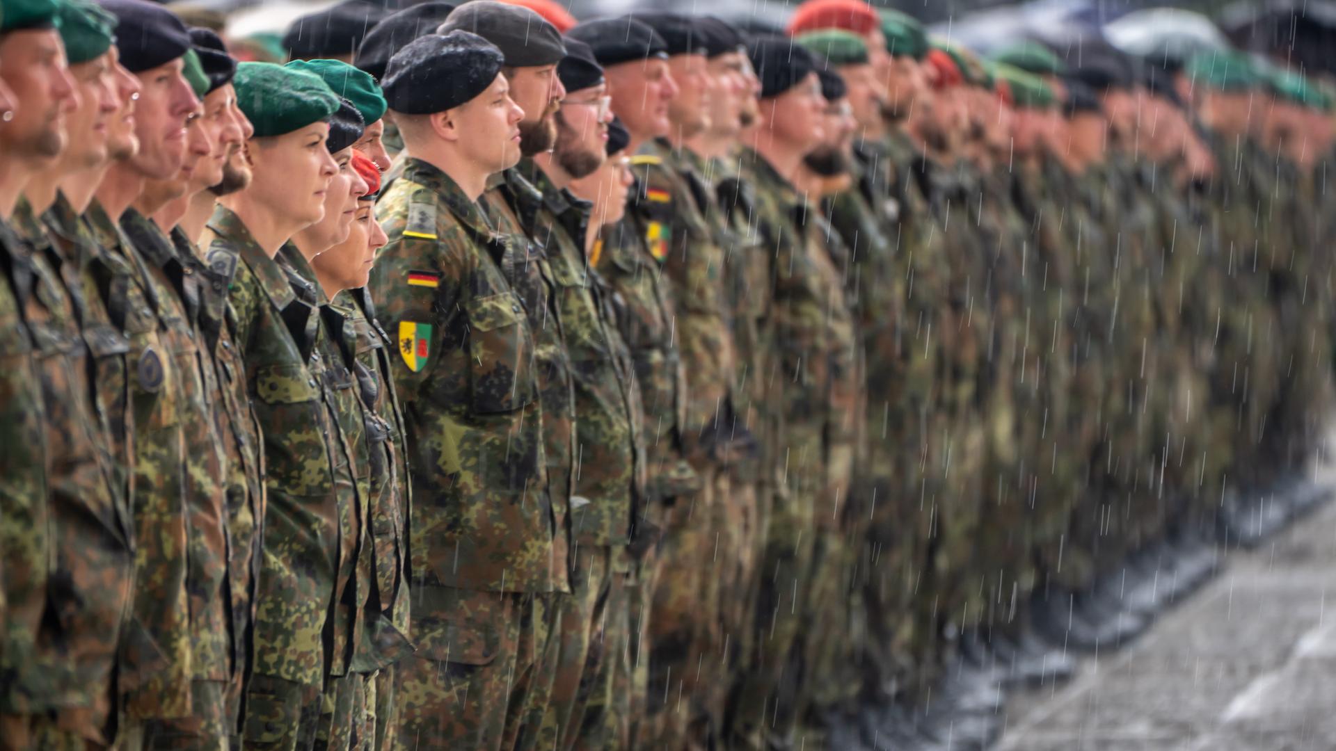Indienststellung der Bundeswehr-Brigade in Litauen