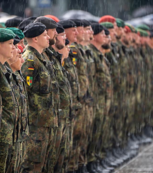 Indienststellung der Bundeswehr-Brigade in Litauen