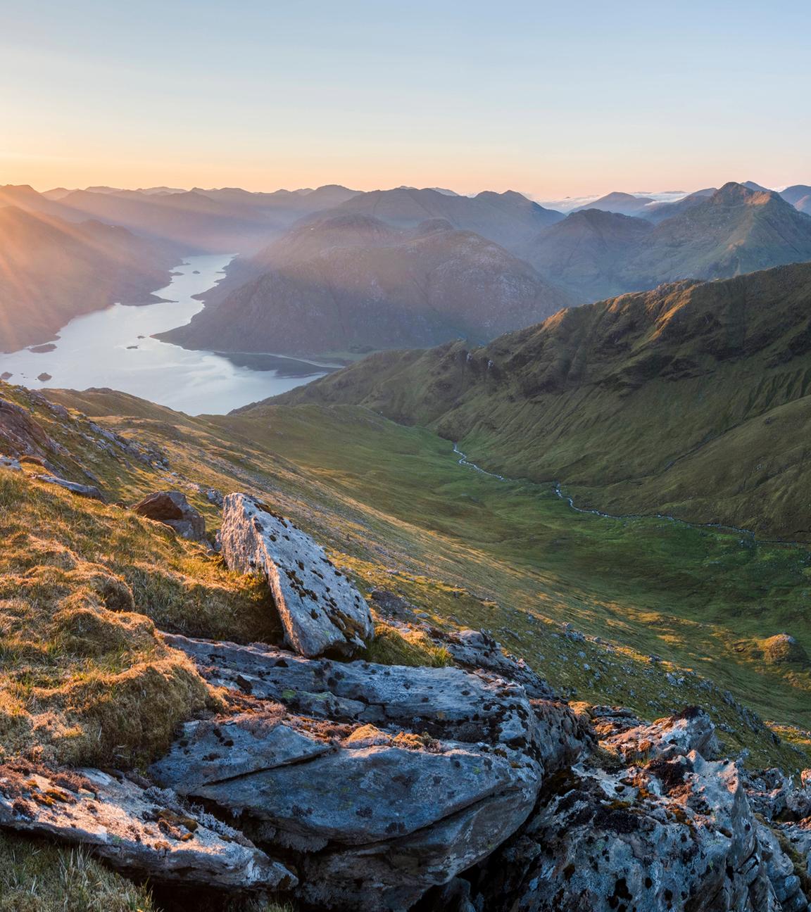 Sonnenaufgang in den Highlands