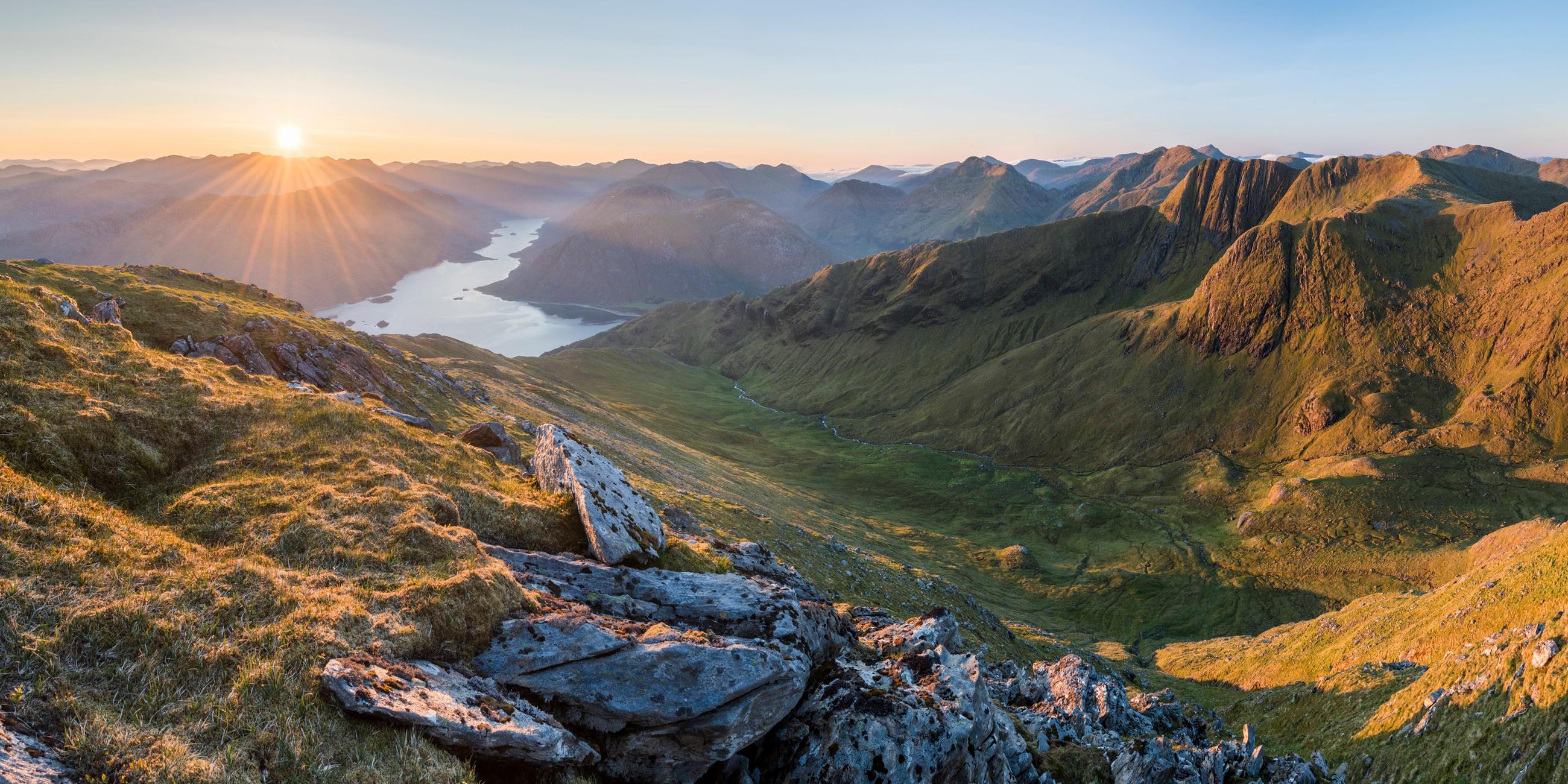 Sonnenaufgang in den Highlands