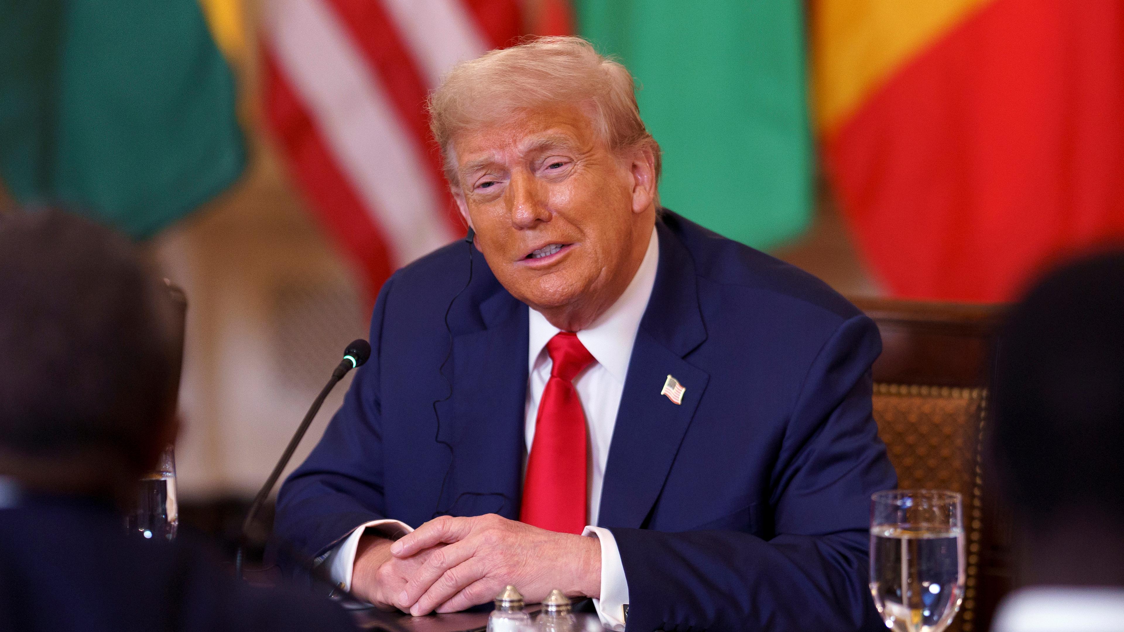 US President Donald Trump meets African leaders at the White House