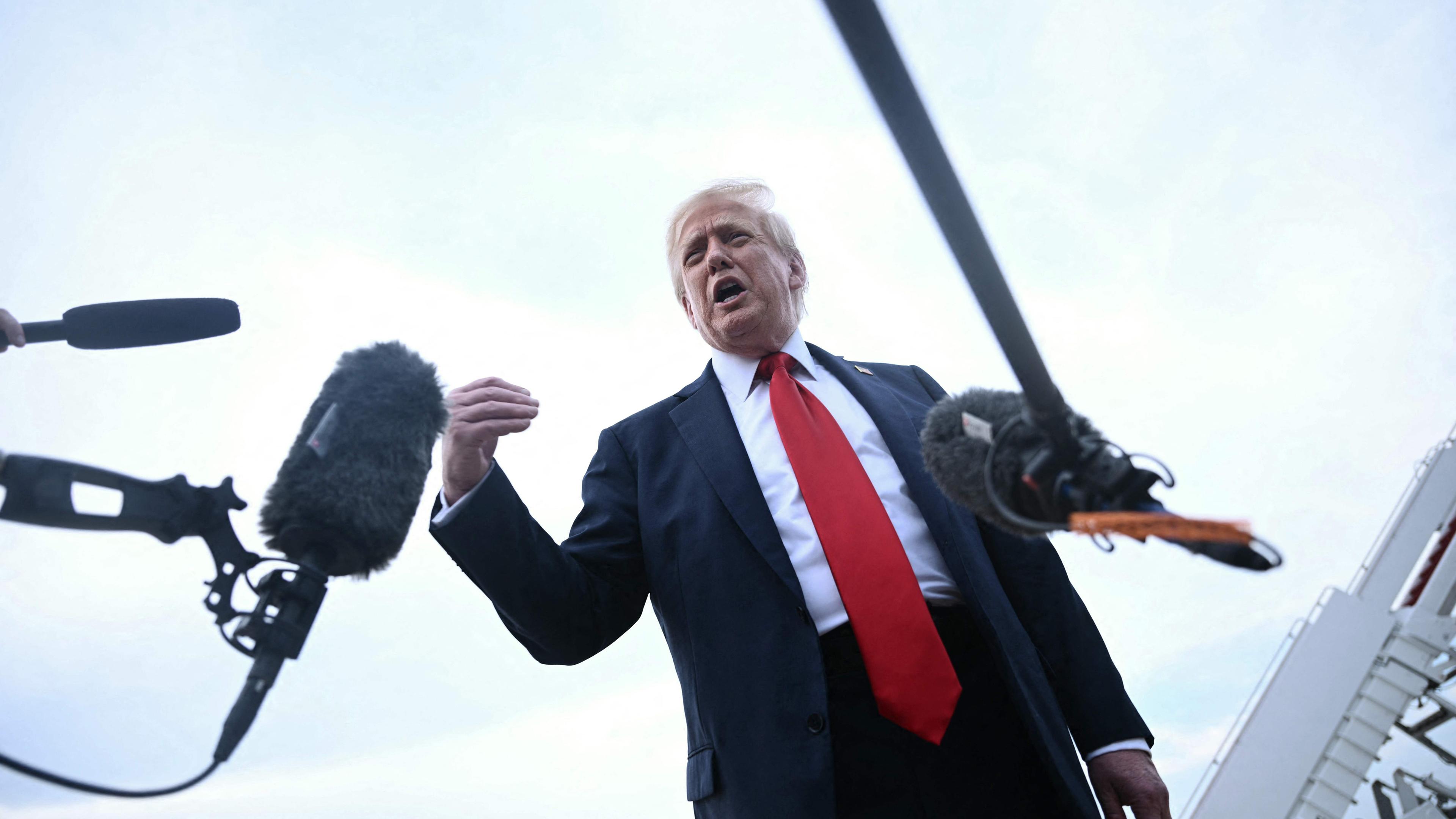 President Donald Trump and First Lady Melania Trump arrive at Joint Base Andrews after attending the 2025 FIFA Club World Cup fi